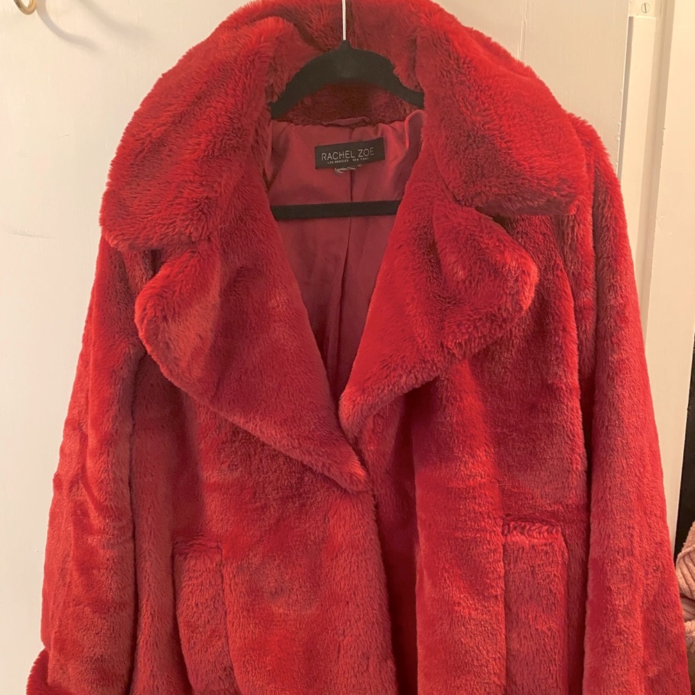 Rachel Zoe faux fur jacket!